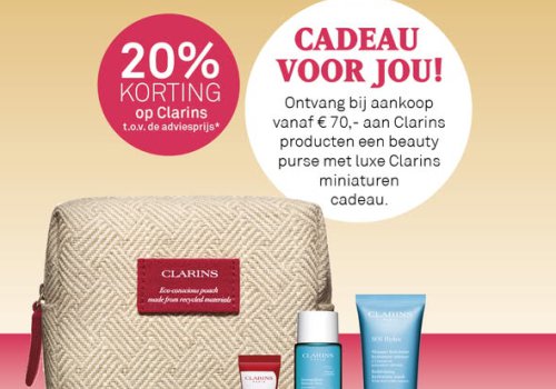 CLARINS -20% KORTING